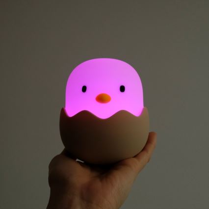 MegaLight - LED RGB Hämardatav laetav laste puutetundlik lamp EGGY EGG LED/5V