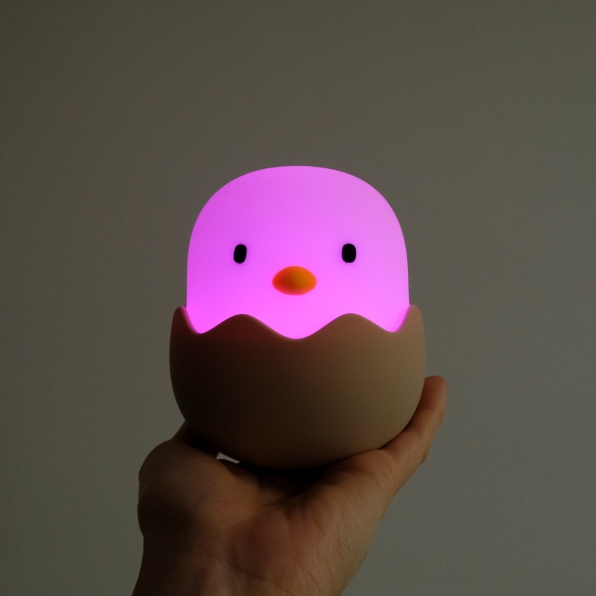 MegaLight - LED RGB Hämardatav laetav laste puutetundlik lamp EGGY EGG LED/5V