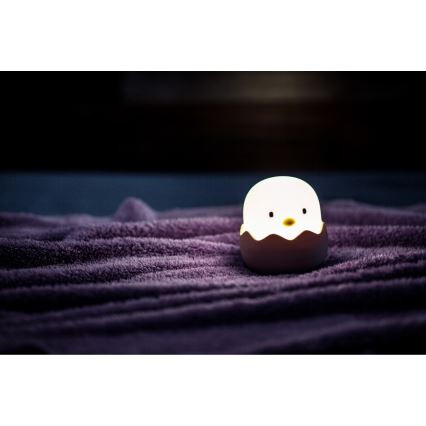 MegaLight - LED RGB Hämardatav laetav laste puutetundlik lamp EGGY EGG LED/5V
