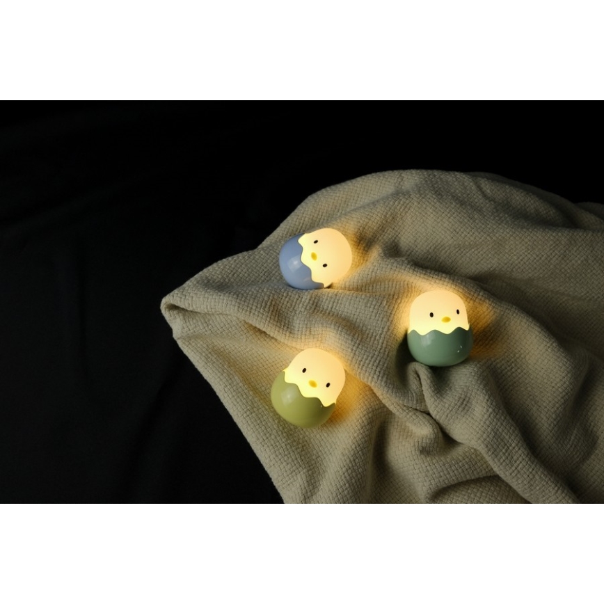 MegaLight - LED RGB Hämardatav laetav laste puutetundlik lamp EGGY EGG LED/5V