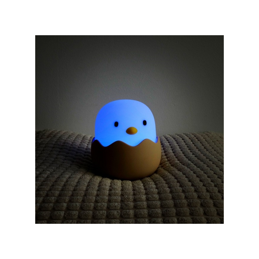 MegaLight - LED RGB Hämardatav laetav laste puutetundlik lamp EGGY EGG LED/5V