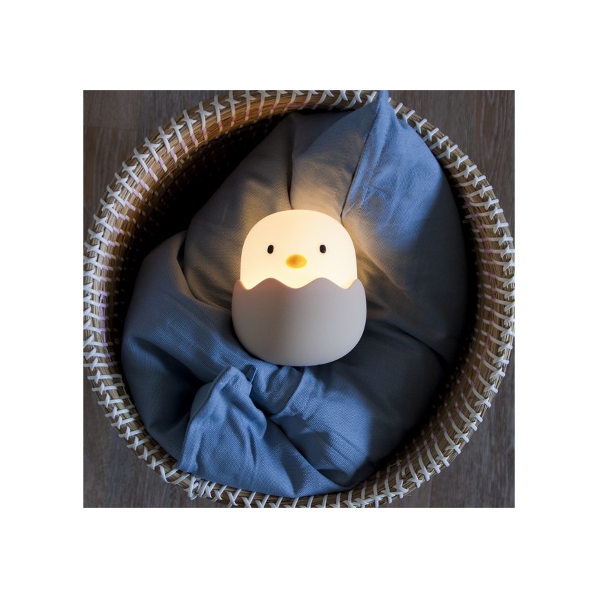 MegaLight - LED RGB Hämardatav laetav laste puutetundlik lamp EGGY EGG LED/5V