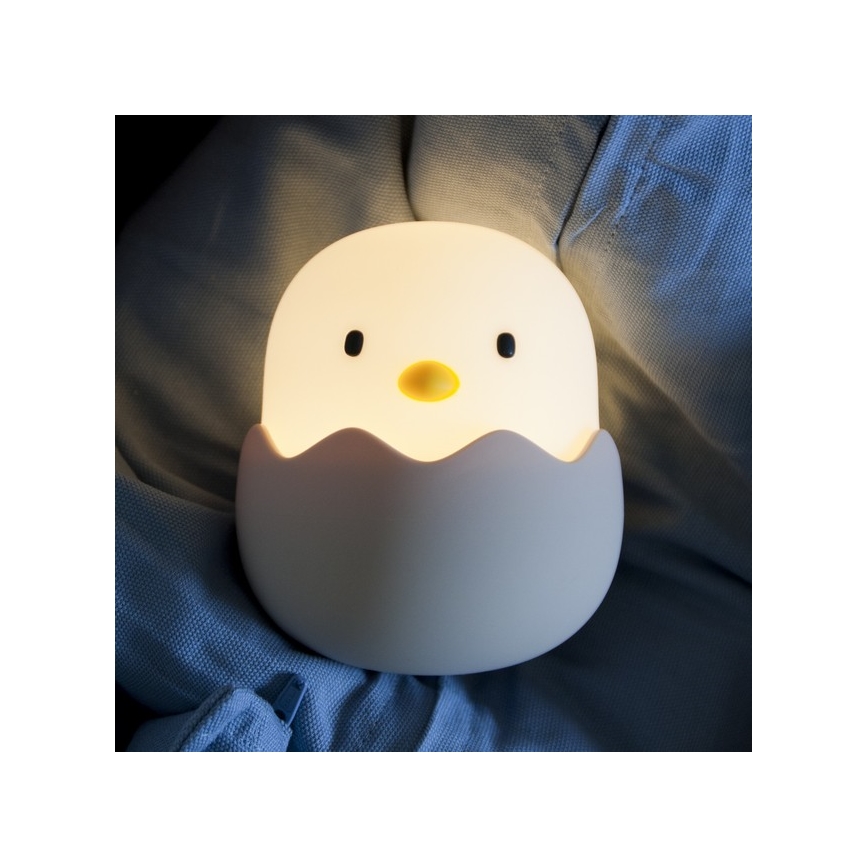 MegaLight - LED RGB Hämardatav laetav laste puutetundlik lamp EGGY EGG LED/5V