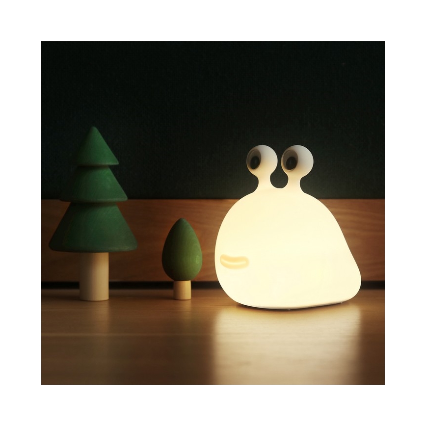 MegaLight - LED RGB Hämardatav laetav laste puutetundlik lamp MOMO MOON LED/5V
