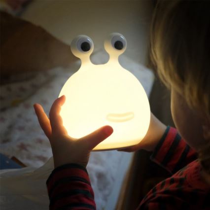 MegaLight - LED RGB Hämardatav laetav laste puutetundlik lamp MOMO MOON LED/5V