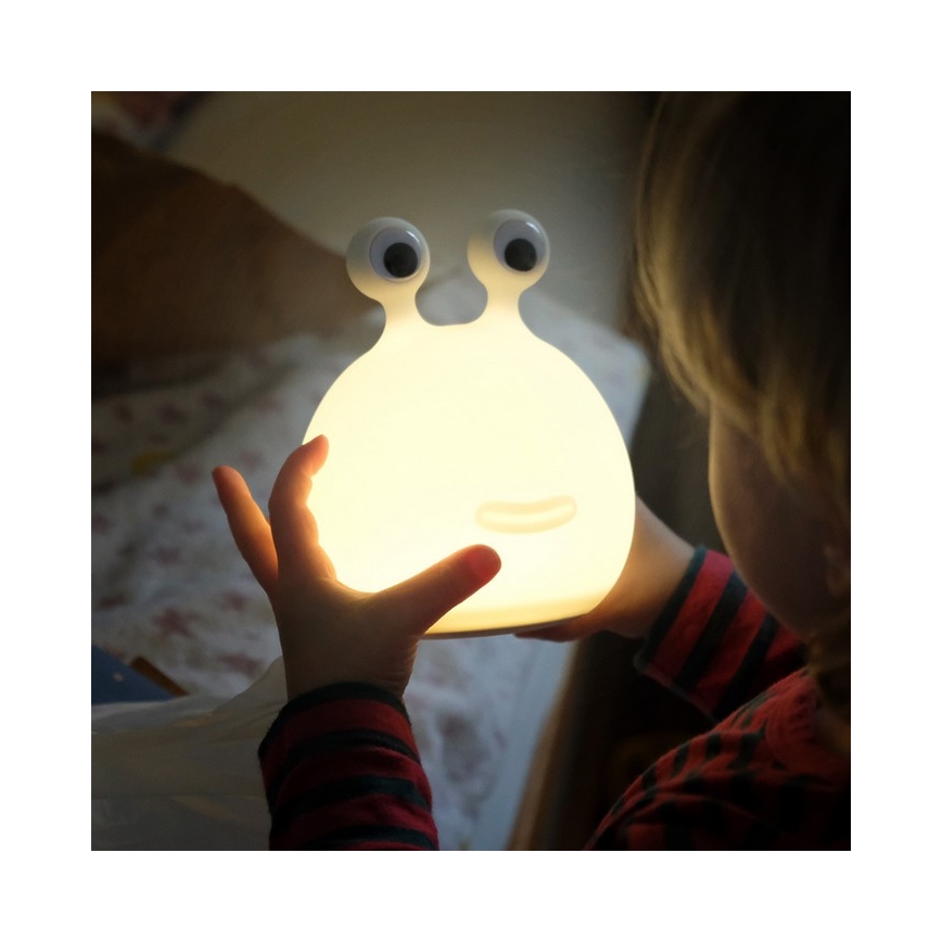 MegaLight - LED RGB Hämardatav laetav laste puutetundlik lamp MOMO MOON LED/5V