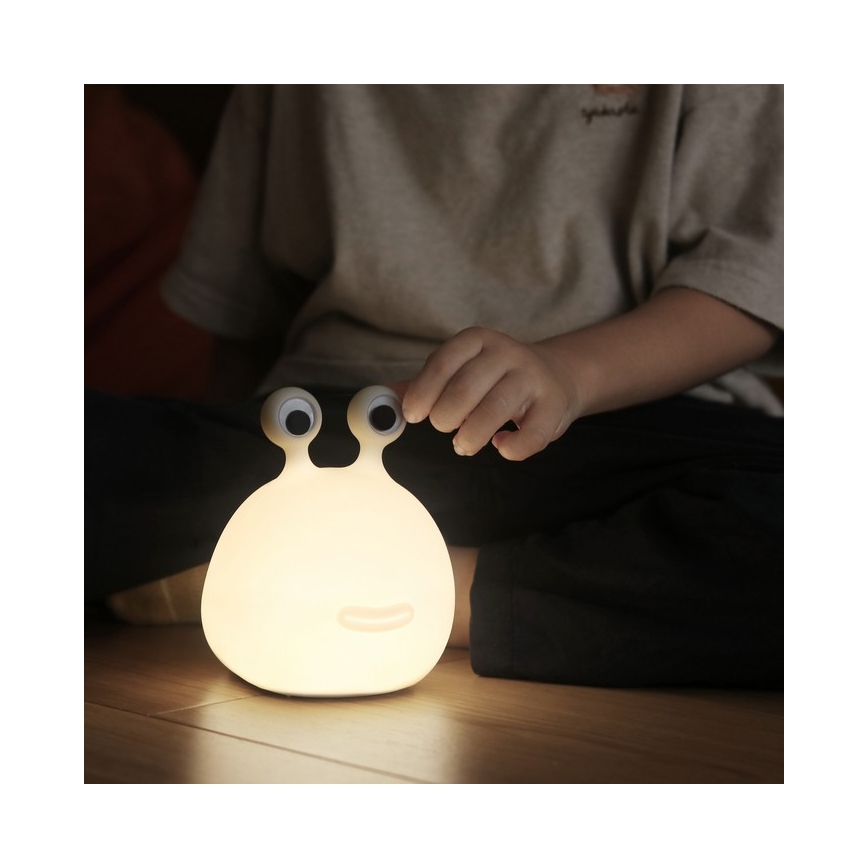 MegaLight - LED RGB Hämardatav laetav laste puutetundlik lamp MOMO MOON LED/5V