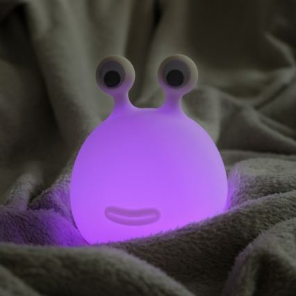 MegaLight - LED RGB Hämardatav laetav laste puutetundlik lamp MOMO MOON LED/5V