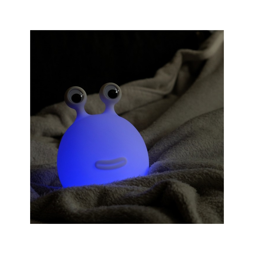 MegaLight - LED RGB Hämardatav laetav laste puutetundlik lamp MOMO MOON LED/5V