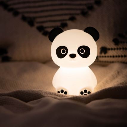 MegaLight - LED RGB Hämardatav laetav laste puutetundlik lamp PADDY PANDA LED/5V