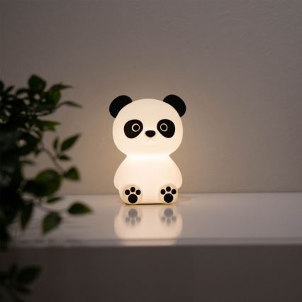 MegaLight - LED RGB Hämardatav laetav laste puutetundlik lamp PADDY PANDA LED/5V