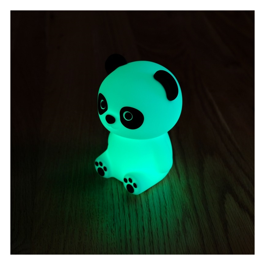 MegaLight - LED RGB Hämardatav laetav laste puutetundlik lamp PADDY PANDA LED/5V