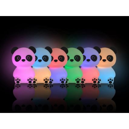 MegaLight - LED RGB Hämardatav laetav laste puutetundlik lamp PADDY PANDA LED/5V