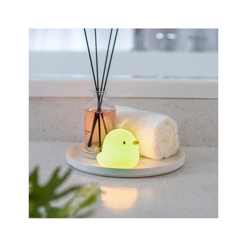 MegaLight - LED RGB Laetav laste puutetundlik lamp vanni kohale SWIMMY DUCK LED/5V IP67