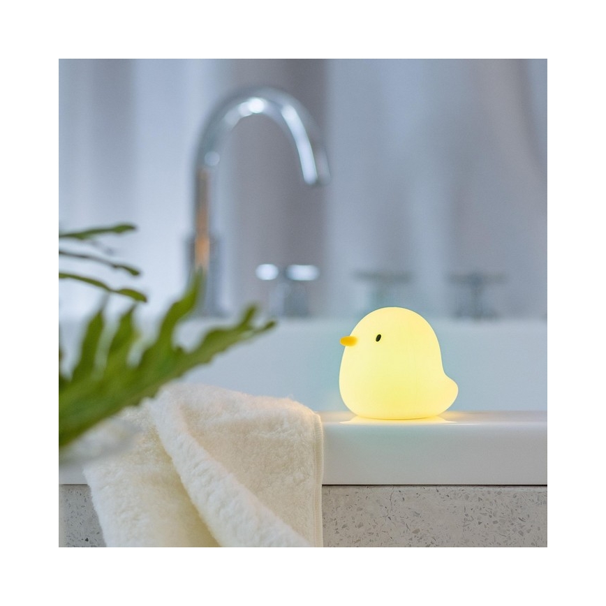 MegaLight - LED RGB Laetav laste puutetundlik lamp vanni kohale SWIMMY DUCK LED/5V IP67