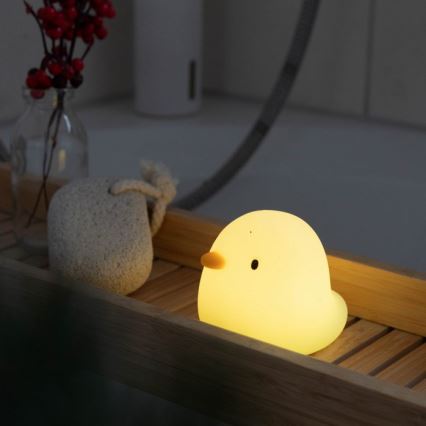 MegaLight - LED RGB Laetav laste puutetundlik lamp vanni kohale SWIMMY DUCK LED/5V IP67