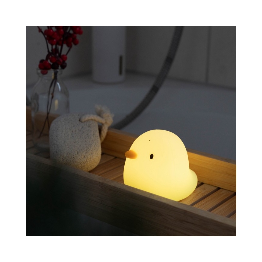 MegaLight - LED RGB Laetav laste puutetundlik lamp vanni kohale SWIMMY DUCK LED/5V IP67