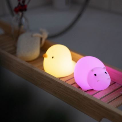 MegaLight - LED RGB Laetav laste puutetundlik lamp vanni kohale SWIMMY DUCK LED/5V IP67