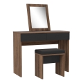 Meigilaud JUNO + tumba 45x29,6 cm pruun/must