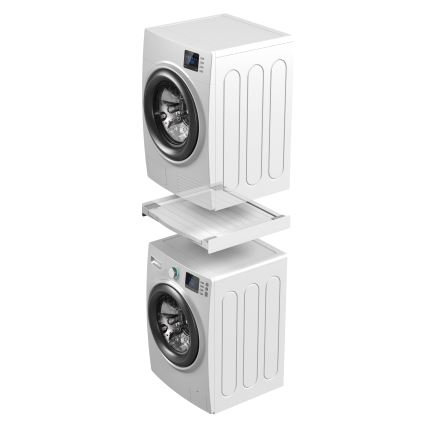 Meliconi 656113 - Pesumasina ja kuivati vaheosa väljatõmmatava sahtliga, 70 cm, valge