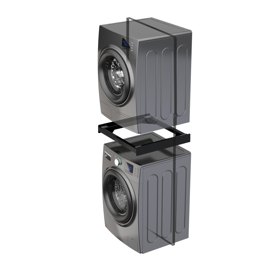 Meliconi 656138 - Vaheosa pesumasina ja kuivati jaoks 70 cm must