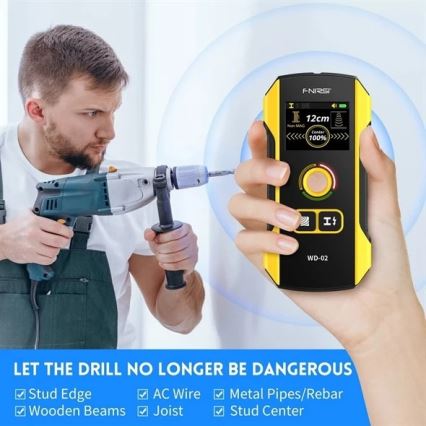 Metallide-, pinge- ja mittehomogeensuste detektor 300 mAh 5V