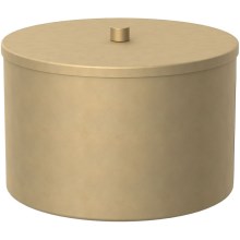 Metallist hoiukarp 12x17,5 cm kuldne