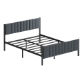 Metallist kaheinimesevoodi LUNOR 160x200 cm antratsiithall, kandevõime 200 kg