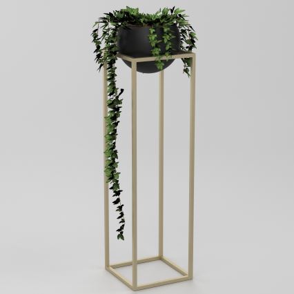 Metallist lillepott 111,3x29 cm kuldne