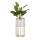 Metallist lillepott LOFT 42x20 cm kuldne/valge