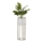 Metallist lillepott LOFT 55x20 cm kuldne/valge