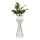 Metallist lillepott LOFT 56x20 cm kuldne/valge