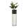 Metallist lillepott LOFT 70x20 cm kuldne/must