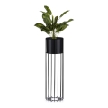 Metallist lillepott LOFT 70x20 cm must