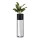 Metallist lillepott LOFT 70x20 cm must