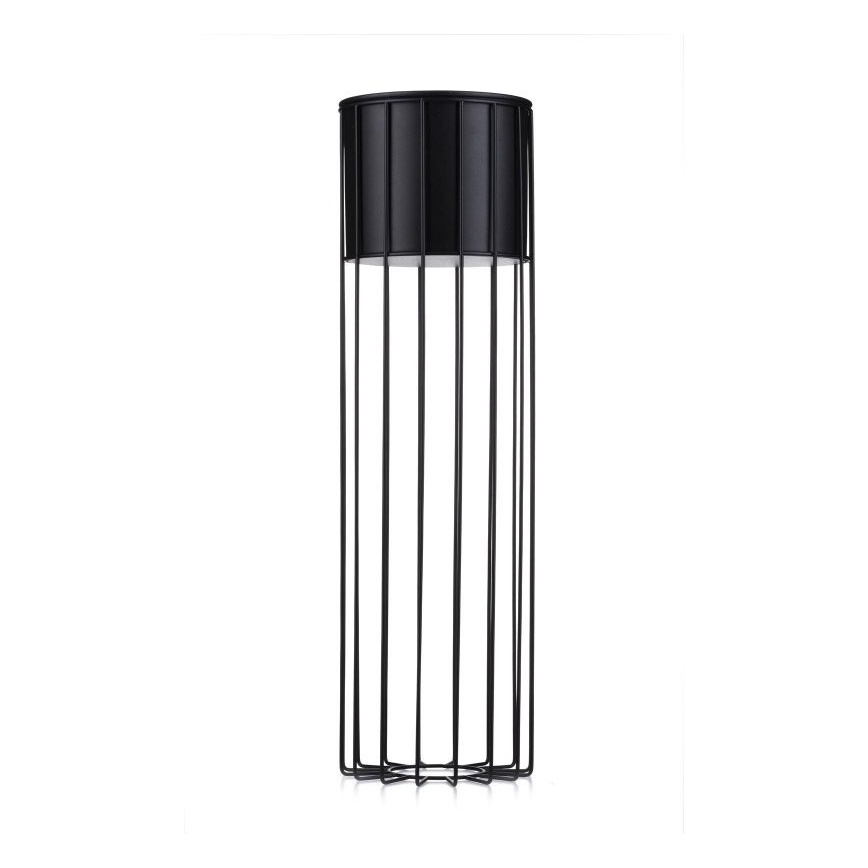 Metallist lillepott LOFT 70x20 cm must