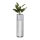 Metallist lillepott LOFT 70x20 cm must/valge