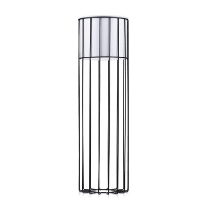 Metallist lillepott LOFT 70x20 cm must/valge