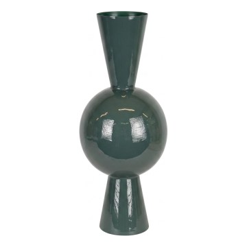 Metallist vaas 60x25 cm roheline