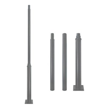 Metallist varras välisvalgustuse postile BASE, 3 m, hall