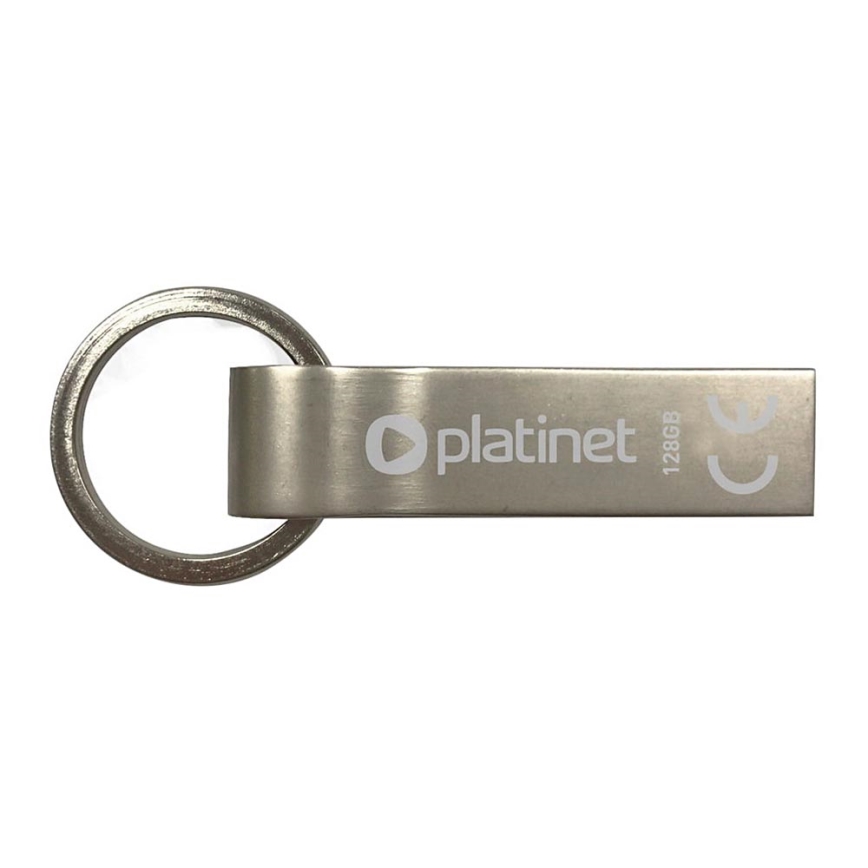 Metallist veekindel Flash Disk USB 128GB matt kroom