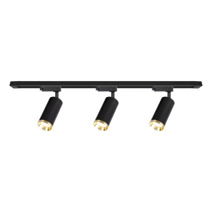 MICA liistusüsteemi suunatav valgusti 3xGU10/10W/230V must/kuldne