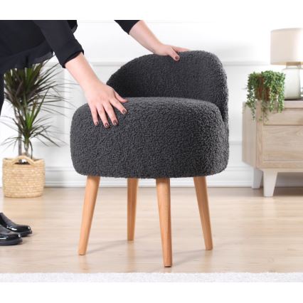 MIKI taburet, läbimõõt 46 cm, tumehall