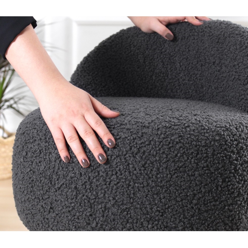 MIKI taburet, läbimõõt 46 cm, tumehall