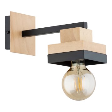 MIKO seinavalgusti 1xE27/15W/230V must/beež
