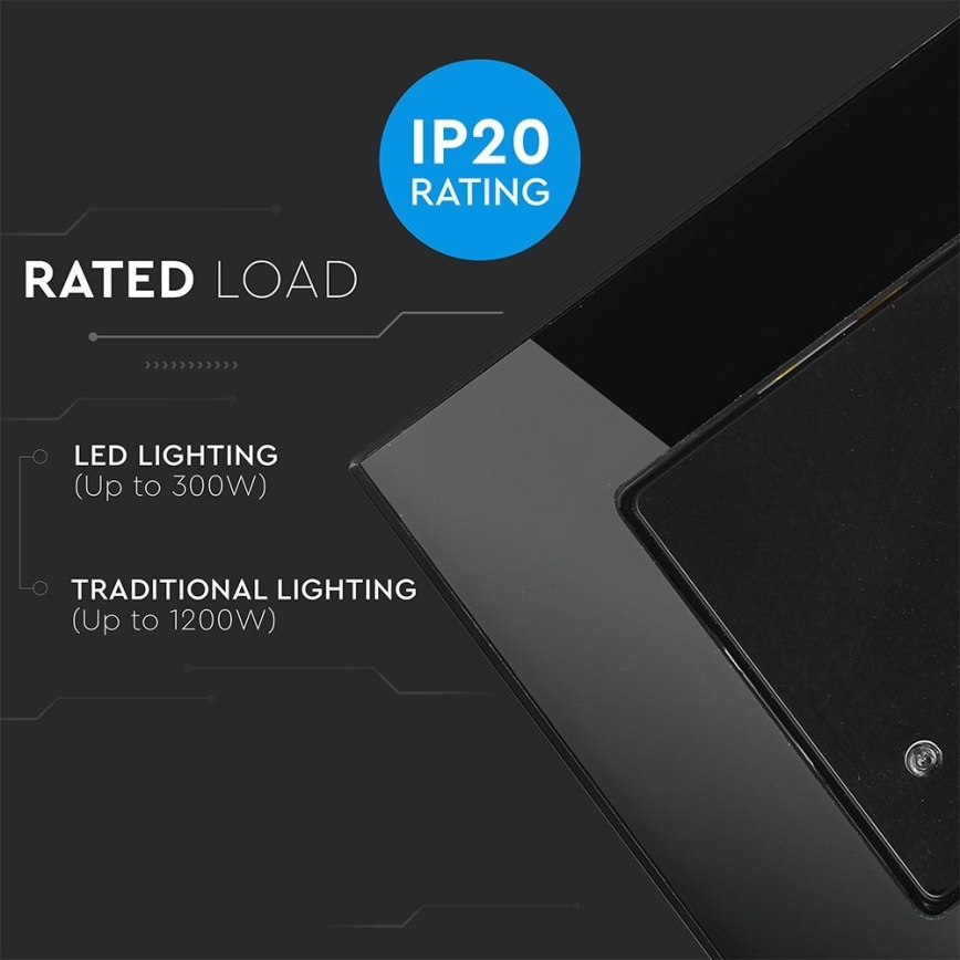 Mikrolaine liikumisandur 180° 300W/230V must
