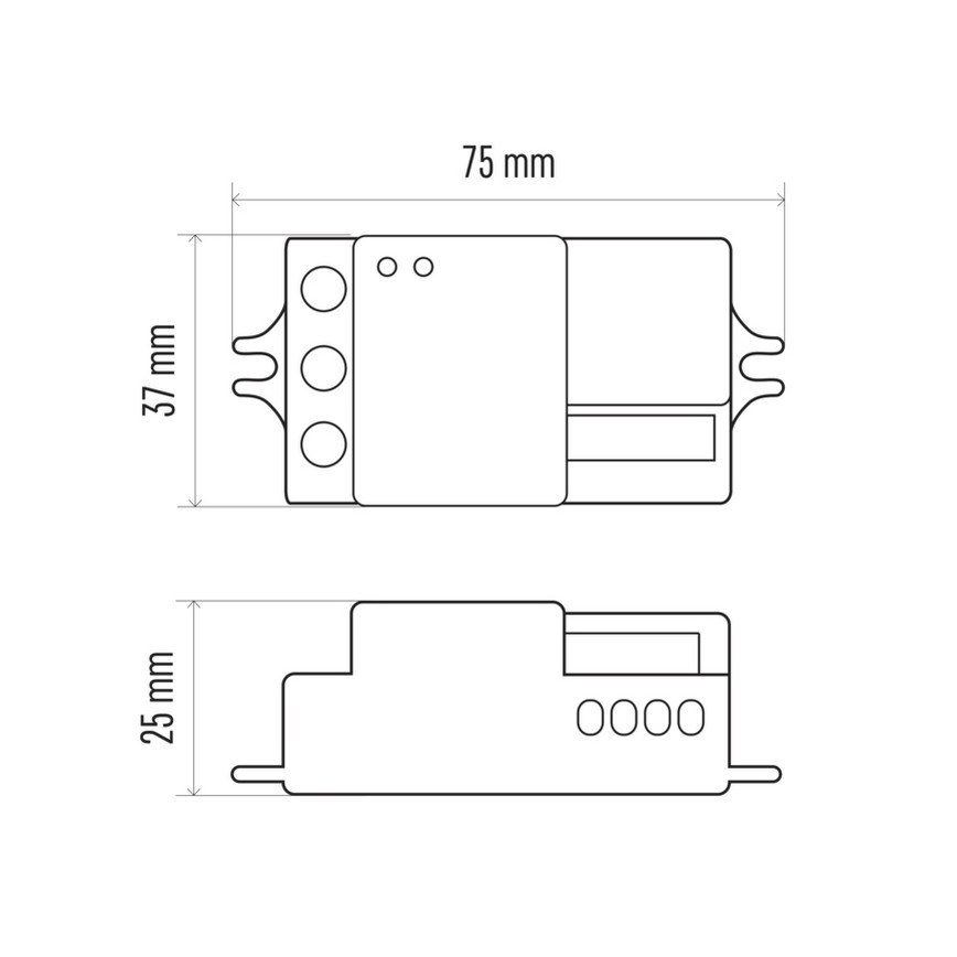 Mikrolaine liikumisandur MW B 360° 1200W/230V valge