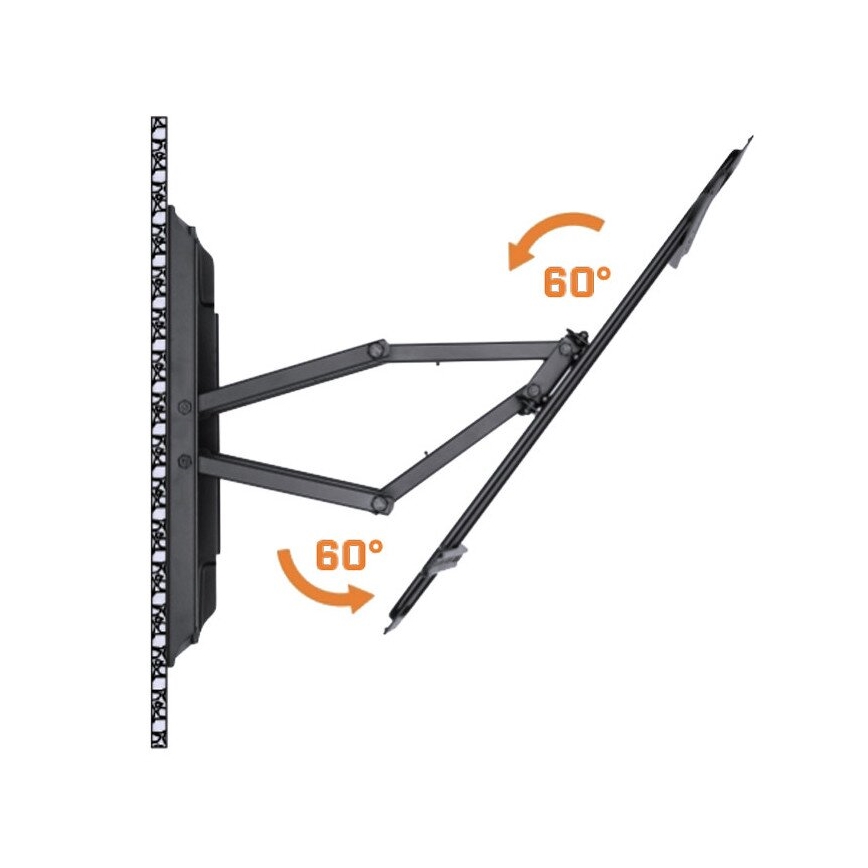 MK FLORIA MKF-17DP641 - Seinakinnitus telerile liigendiga 80" must