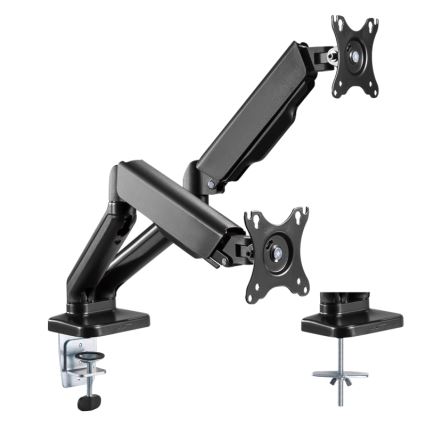 MK FLORIA MKF-21DP113S2 - Reguleeritav kahe 32 monitori kinnitus, must
