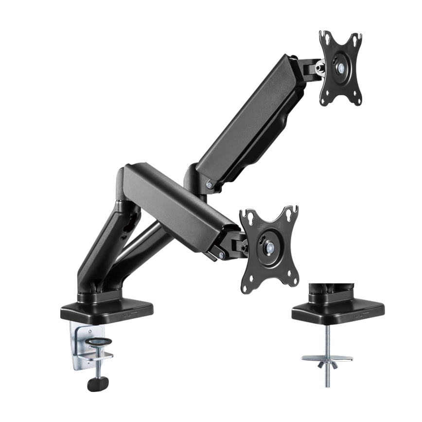 MK FLORIA MKF-21DP113S2 - Reguleeritav kahe 32 monitori kinnitus, must